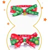 Bowknot Bell Series Boże Narodzenie Zwierzęta Kołnierze Cat Collar Dog Pet Products Plus Size JJF10849