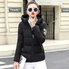 Women DTSTARZG Parkas Winter Coat Casual Thicken Warm Hooded Padded Jackets Female Solid Colorful Styled Outwear Snow Jacket 210923