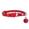 Cat Collars & Leads Adjustable Pet Collar With Small Bell Personalized For Kitty Kitten Puppy )