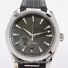 VSF Aqua Terra 150M Master CAL A8900 Автоматические мужские часы, 41 мм, зеленый текстурированный циферблат, белые маркеры, черная резина, белая линия 220.12.41.21.10.001 Super Edition Puretime 19B2