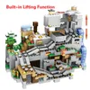 1000 stks Compatibel Bewezen Technic Building Blocks Mountain Cave Village Figures Module Bricks Speelgoed voor kinderen Q0723