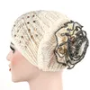 Czapka / Czapki Czapki Kobiety Muzułmanin Stretch Turban Kapelusz Darmowa Bawełna Kobieta Bonnet Chemo Cap Hair Loss Head Head Scarf Wrap Hijib