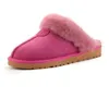 Hot sell Classic design AUS U5125 keep Warm slippers goat skin sheepskin slippers free transshipment