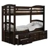 Azionamento degli Stati Uniti ACME Micah Bunk Bed Trendle (Doppia / Twin) in Arredo Espresso 40000 per camera da letto A24 A29