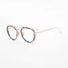 New York Brand Design Pilot Glasses Frame Men Women Optical Recept Eyewear Classic Double Beam Retro Round Eyeglasses TBS7444280