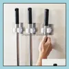 Supports Racks Housekee Organisation Home Gardenwall Mounted Mop Organizer Holder Wall Housekeeper PpaddPvc Brush Broom Hanger Storage Rack K