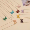 Pendant Necklaces Multicolor Butterfly Necklace Female Creative All-Match Clavicle Personality Chain
