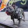 Luxo tubarão impresso casacos de cachorro à prova de vento à prova de chuva à prova de chuva de raincoat grande cachorro ao ar livre cachorrinho casaco pomeranian corgi bichon caniche