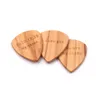 new Gift Wrap Guitar Picks Wooden Pick Box Holder Collector With 3pcs Wood Mediator Accessories & Parts Tool Music Gifts EWd7548