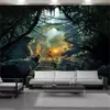 3d moderne papier peint mural horreur terre animale rétro européen salon chambre cuisine amélioration de l'habitat peinture fonds d'écran