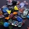 20pcs Vintage Murano Style Glass Sweets Candy Ornament for Home Party Wedding Christmas Festival Decorations Gift 211018