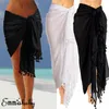 Brand Sexy beach cover up sarong summer bikini cover-ups wrap pareo beach dress skirts towel black/white