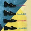 Vrouw Loafers Designer Vrouwen Schoenen Hoge Kwaliteit Casual Zachte Koeienhuid Rubber Platform Zwart Patent Slip-On Chunky Monolith Shiny Leather Round Head Muller Shoes