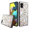 Dla LG Aristo 5 Harmony 4 Stylo 6 K51 Glitter Bling Cases Moto E7 Samsung A21 A11 A01 A01 5G Luksusowy wzór marmuru Hybrid Case Cover