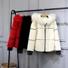2022 New Fur Women's Winter Sheep Sharing Overcoat Ladies High Waist Slim Faux Fur Jacket Female Fake Fox Hooded Short Coat