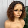 Atacado 100% Virgem Virgem Alta Qualidade Alinhada Grau Cutícula Afro Cabelo 12A Fornecedor Brasileiro Dreadlocks # 1B 30 Kinky Curly Wig