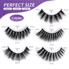 20pairs dikke valse wimper mix stijl faux 3D nertsen wimpers multilayer pluizig zachte lash extensie wreedheid gratis nep wimpers make-up