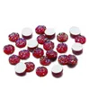 Opakowanie tacki Wyświetlacz biżuteria 50pcs/partia 8 mm Cabochony mieszają kolory okrągłego wyboistego kształtu kabochon do wisiorki biżuteria Making Sup