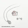 2020LUXURY Moda Biżuteria Designer Kolczyki Oryginalne pudełko do Pandora 925 Sterling Silver Crystal Diamond Stud Stud Stud