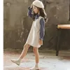 2020 Herbst Frühling Baby Mädchen Kleid mit Mode Prinzessin Langarm Kleider Kinder Herbst Kleidung für Kinder 8 10 12 Jahre Q0716