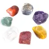 7st chakra sten uppsättning oregelbunden rå reiki helande kristall sju chakras energi balansering handdel naturliga stenar pärlor dekoration smycken