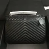 designers Designer QUILTED College Shoulder Bag LARGE XXL Jumbo Tote Luxurys Women's Handbags Purses Black Genuine Real Leather Chain Messenger Cross