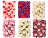 Painel de cenário de parede de flor rosa diy para decoração festa rosa artificial e parede floral para arranjos de casamento fotografia 40 * 60 cm