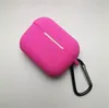 Custodia in silicone morbida protezione ultra sottile per AirPods Pro Cover Custodie per auricolari Auricolari anti-caduta Abbigliamento con gancio Confezione al dettaglio Colori misti DHL FEDEX FREE