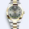 20 Stil med original Box Mens 41mm Watch Yellow Gold 126300 126333 126334 126331 Armband Asien 2813 Rörelse Mekanisk automati279p