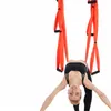 Anti-gravity Aerial Yoga Handles Hammock Fly Swing Trapeze Yoga Inversion Exercises Device Home GYM Hanging Belt Tape Full Set 6 Q0219