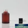 Flacon compte-gouttes en verre givré Rose rouge huile essentielle 15 ML 30 ML flacon cosmétique Essence sérum emballage conteneur 20 pcs/lot