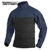 Tacvasen Military Assault T-Shirts Herren Langarm Crew-Neck Airsoft Tactical Elastic Hunting Shooting Tops T-Shirts M-5xl 220309