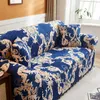 Nordic Floral Stretch Elastic Sectional Seat Sofa Cover Set Chaise Long Couch Slip fåtölj L Formfall för vardagsrum 2109109082394