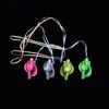 Luminous new year christmas gift conch whistle colorful flashing toys to push small gifts wholesale children's toys