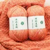 1PC 1pc 100g fil pour tricoter laine fil Crochet fils Wolle Zum frappé soie coton fil bébé-couverture Y211129