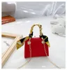 Children PU handbag Purse 2021 fall girls solid colors silk scarves bowknot princess chain single shoulder bag tide Kids casual messenger bag F508