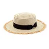 Novo apartamento alto chapéu de sol verão primavera mulheres viagens bonés curvas de praia de praia chapéu de traw respirável chapéu g220301