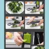 Fruit & Vegetable Tools Kitchen Kitchen, Dining Bar Home Garden Chopper Food Mtifunctional Slicer With Container Household Cutter For Veggie