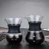 再利用可能なガラスのマニュアルメーカーのステンレス鋼のフィルター耐久の滴り鍋の喫茶店200 / 400ml