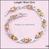 Hochzeit Schmuck Sets 925 Sterling Silber Für Frauen Champagner Orange Zirkonia Armband Ohrringe Halskette Anhänger Ring Geburtstag Geschenk Drop Lieferung