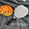 Keukengerei pizza schop ronde roestvrijstalen lepel met handvat cake bakken tool spatel accessoires