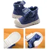 Wiosna Jesień Nowe Dzieci Trampki High Children's Canvas Buty Boys and Girls Child Baby Martin Buty Casual Wojskowe buty 210306