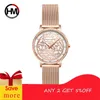 Women Rhinestones Watches Fashion White Flower 3D Engraving Dial Face Japan Mov't Waterproof Top Luxury Brand Ladies Watches 210527