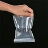 100st / lot dammtät lagringspaket 10 Siden transparent Zip Bag Resealable Zip Storage Plast Baggies för mat