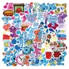 50 pcs mélangés enfants dessins animés graffitis skateboard stickers pour ordinateur portable réfrigérateur tampon cycliste vélo motocyclette PS4 livre guitare pvc décalque