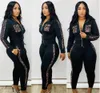 Nya kvinnors aktiva spårdräkter Kläder Två stycken Set Woman Jackets and Pants Set Ladies Sweat Suits Plus Size Sport Sport Sport Syft Mjuk långärmad träning Sportkläder