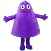 Halloween purple ghost Mascot Costume High Quality Cartoon specter Plush Anime theme character Adult Size Christmas Carnival fancy dress