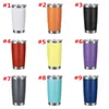 2021 Newest fashion 20oz Drinking cup Tumbler with Lid Stainless Steel Wine Glass Vacuum Insulated cup Travel 18color