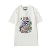 2021新しい刺繍猫の花Tシャツ男性女性ファッション潮bbカジュアルストリートGC TシャツオフデザイナーC P Tシャツ卸売