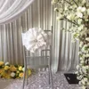 2021 جديد وصول أورجانزا أبيض زهرة كرسي وشاح زهرة كرسي الفرقة لحضور حفل زفاف الديكور استخدام